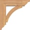 Ekena Millwork Thorton Traditional Smooth Bracket w/ Offset Brace, Western Red Cedar, 5 1/2"W x 18"D x 18"H BKT0604X18X18THR01SWR - alternate 3